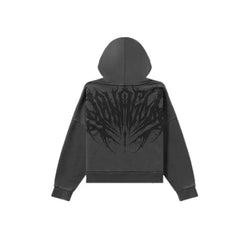 YOUNGLA- Dark Gothic Back Graphic Pullover Hoodie