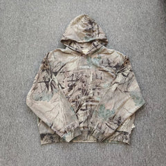 YOUNGLA- Desert Woodland Camo Graphic Pullover Hoodie