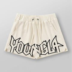 YOUNG LA Summer New Sports and Fitness Shorts Mesh Quick drying Breathable Basketball Training Shorts Casual Beach Shorts