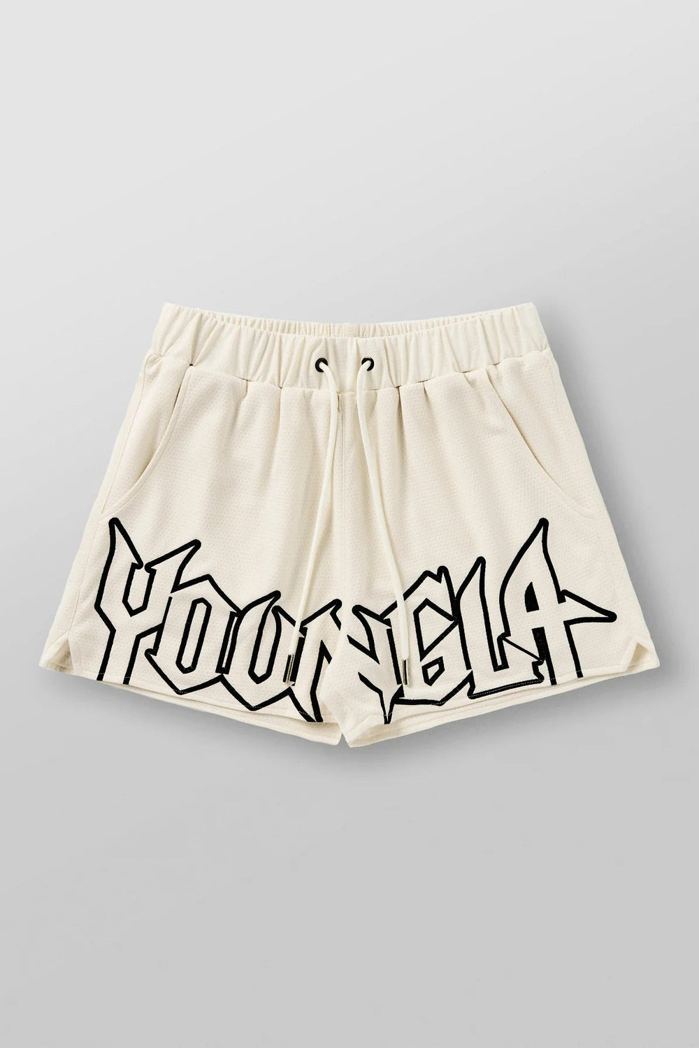 YOUNG LA Summer New Sports and Fitness Shorts Mesh Quick drying Breathable Basketball Training Shorts Casual Beach Shorts